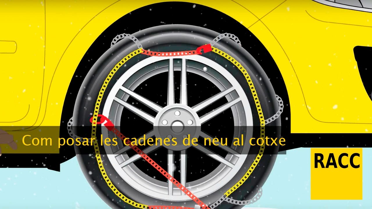 Com posar les cadenes de neu al cotxe