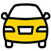 icono coche amarillo