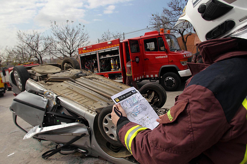 Hoja de rescate en accidentes