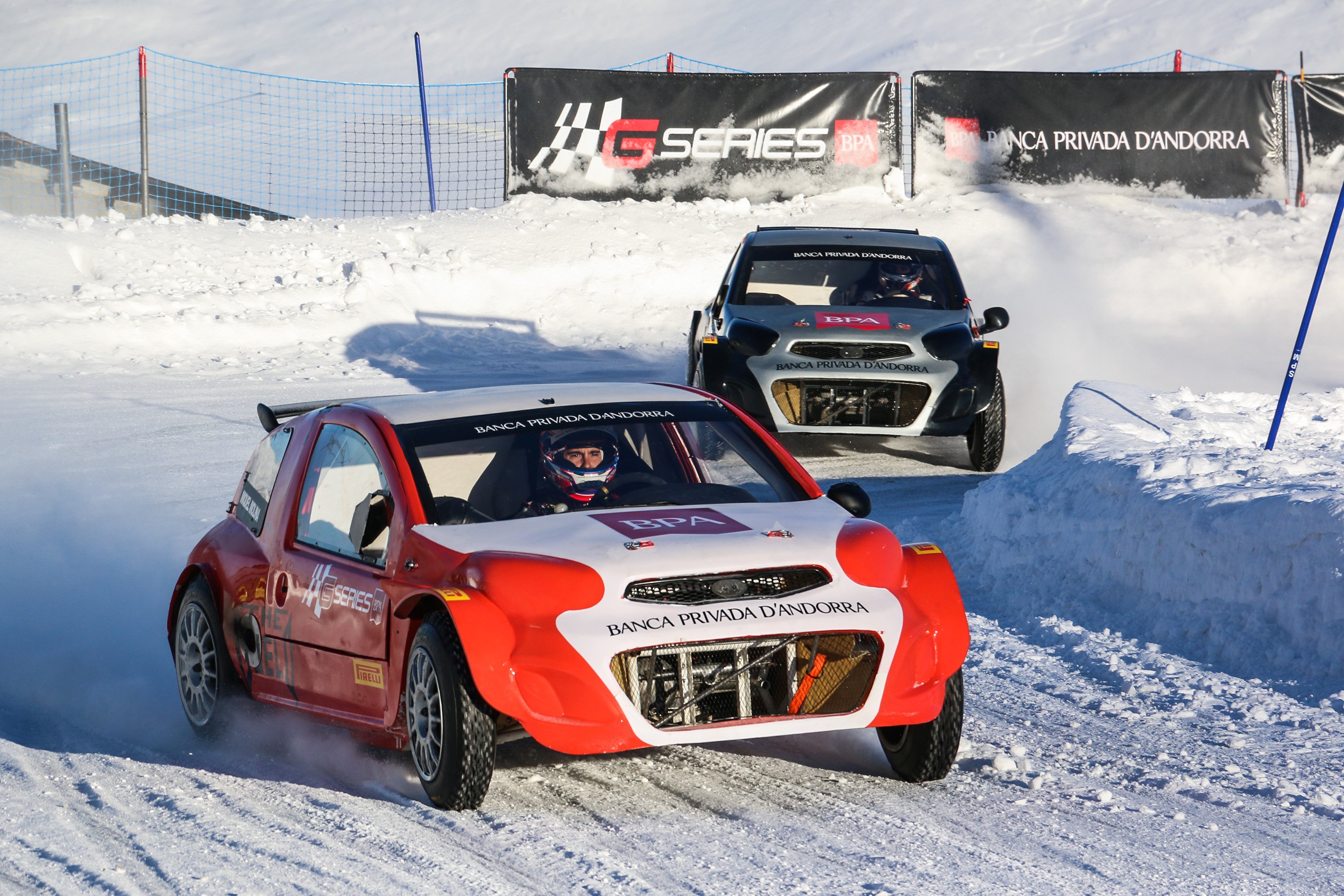 Miquel Molina Dani Juncadella a pista GPSeries BPA Andorra Circuit de gel