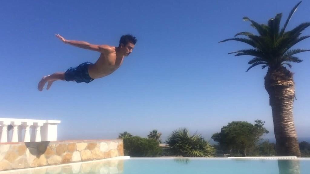 Marc Márquez Piscina en Tarifa