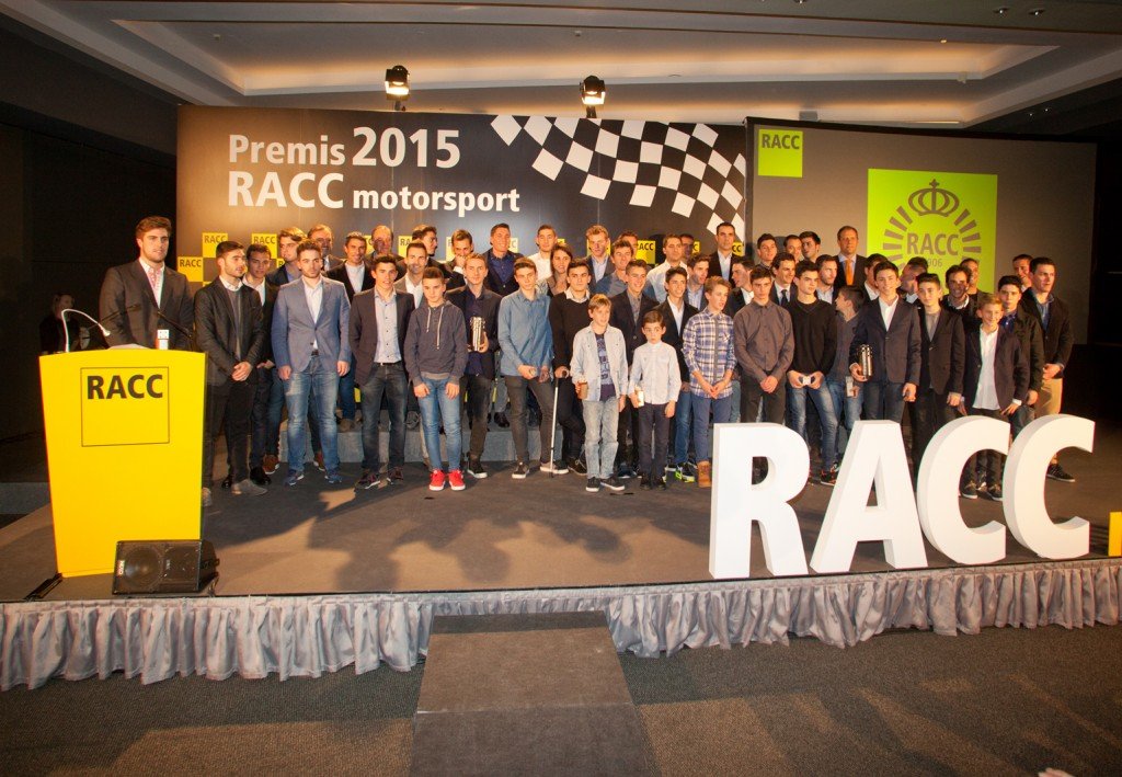 Todos los galardonados en los Premios RACC MotorSport 2015