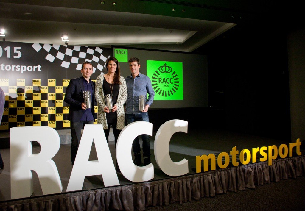 Jorge Lorenzo y Laia Sanz reciben el premio RACC MotorSport 2015