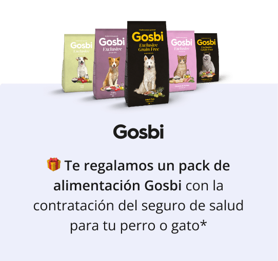 GOSBI Promoción pienso de mascotas Gosbi por la contratación de un seguro de mascotas