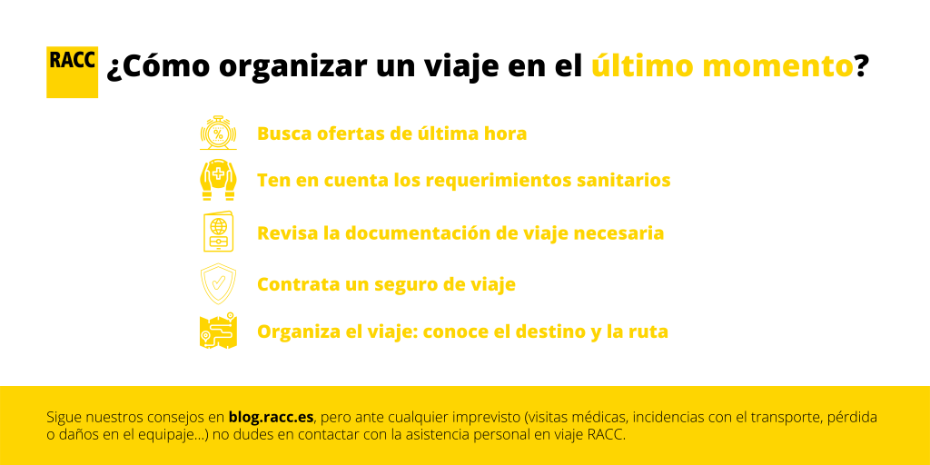 Consejos para organizar un viaje