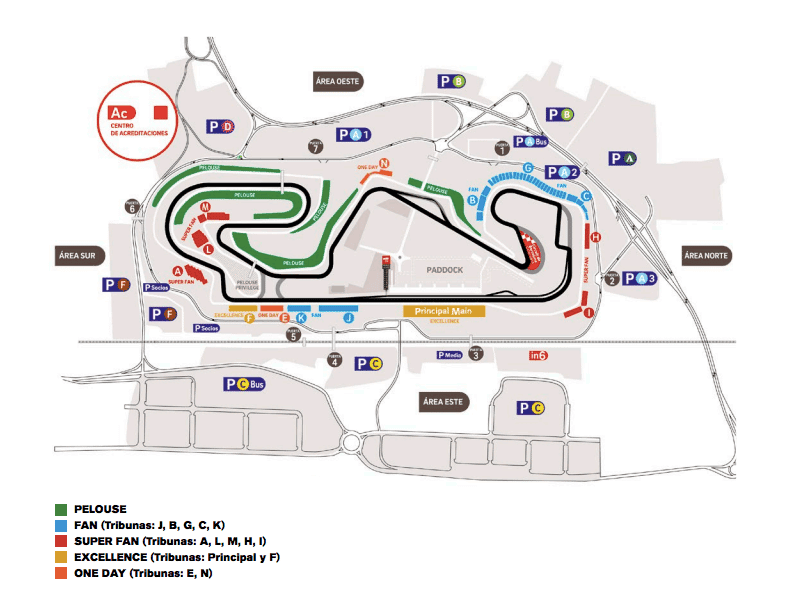 Gran Premio Fórmula 1 RACC mapa