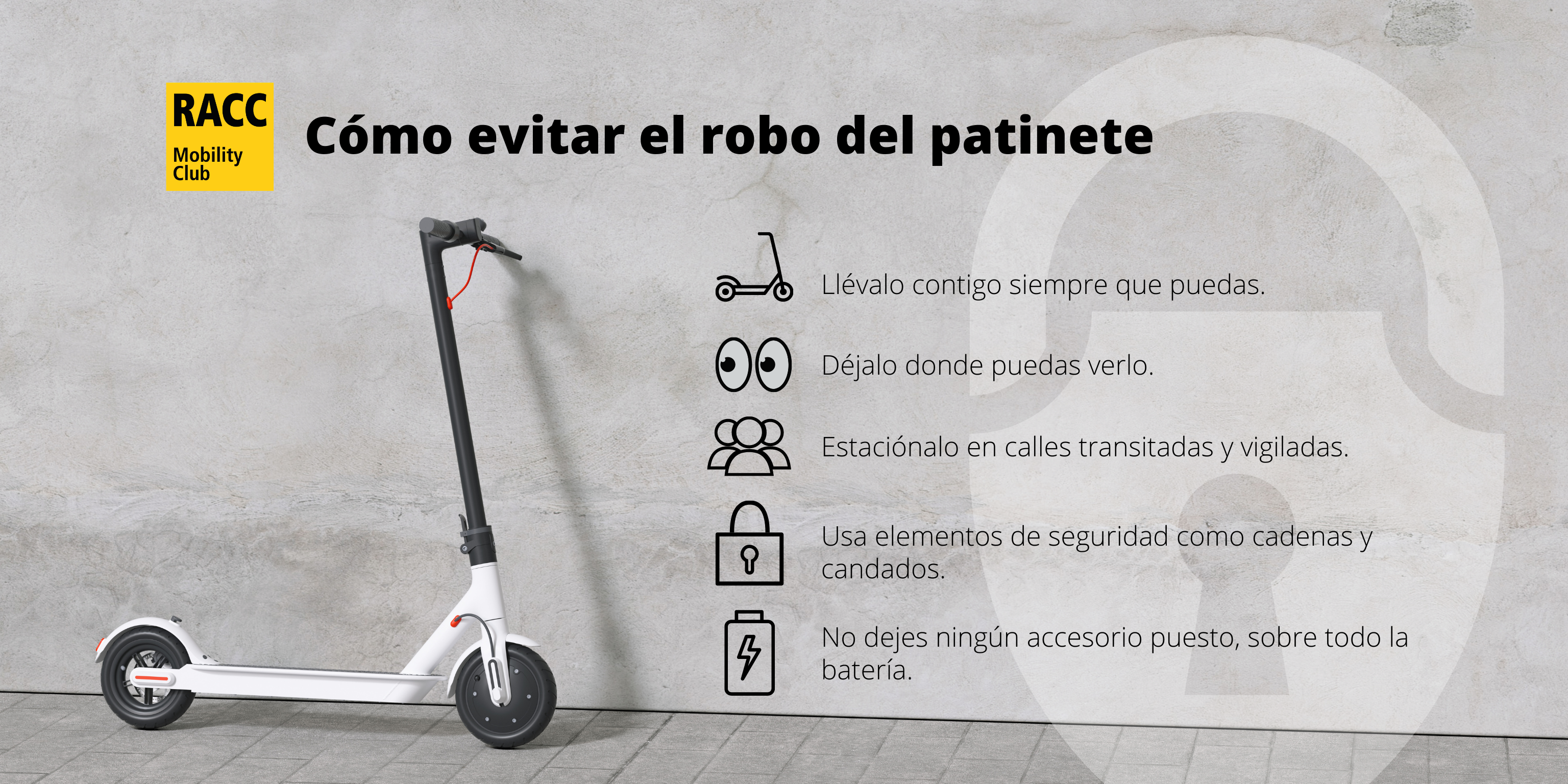 Antirrobo para Bicicletas y Patinetes Eléctricos - Seguro