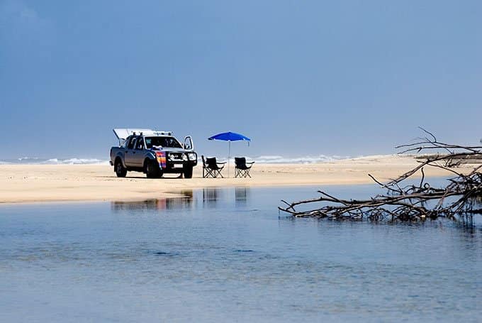 Multa por aparcar en la playa