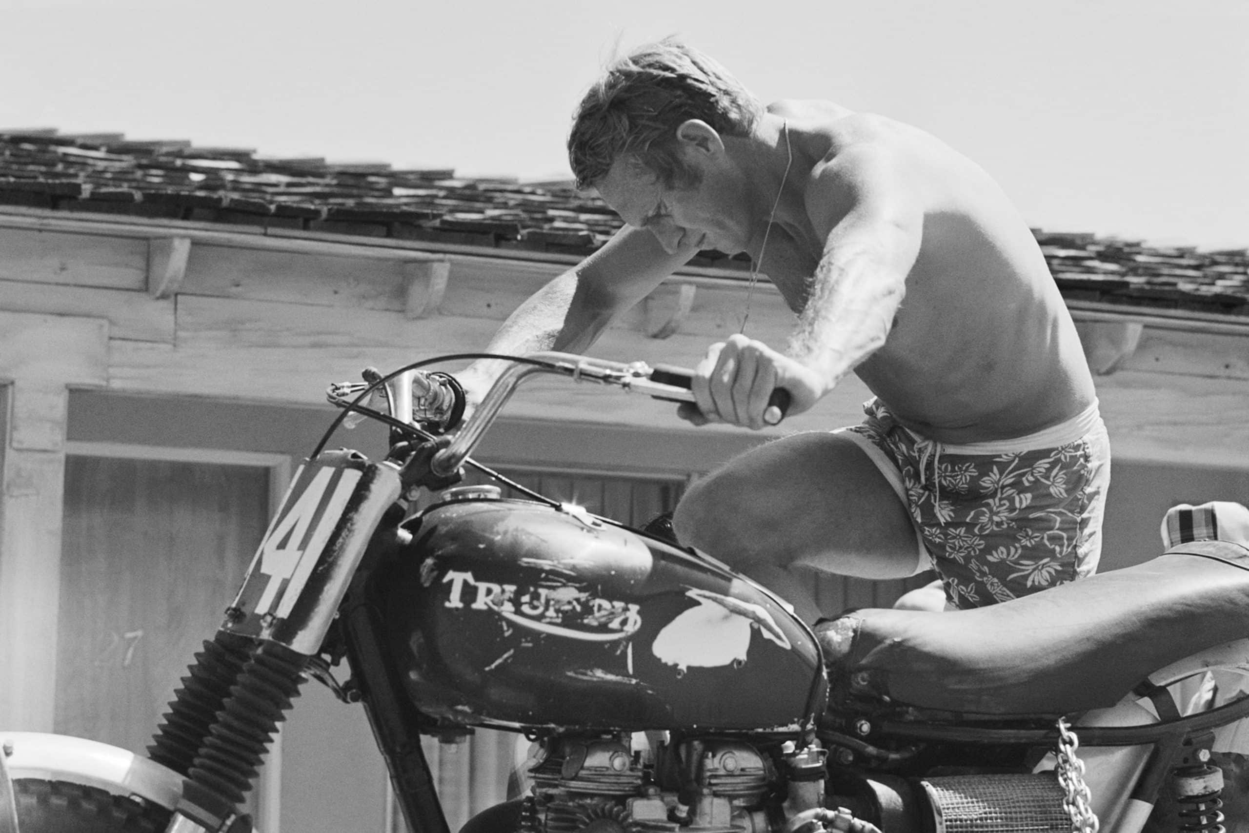  BOB Dong Steve McQueen - Chaqueta encerada para motocicleta,  Verde oliva : Automotriz
