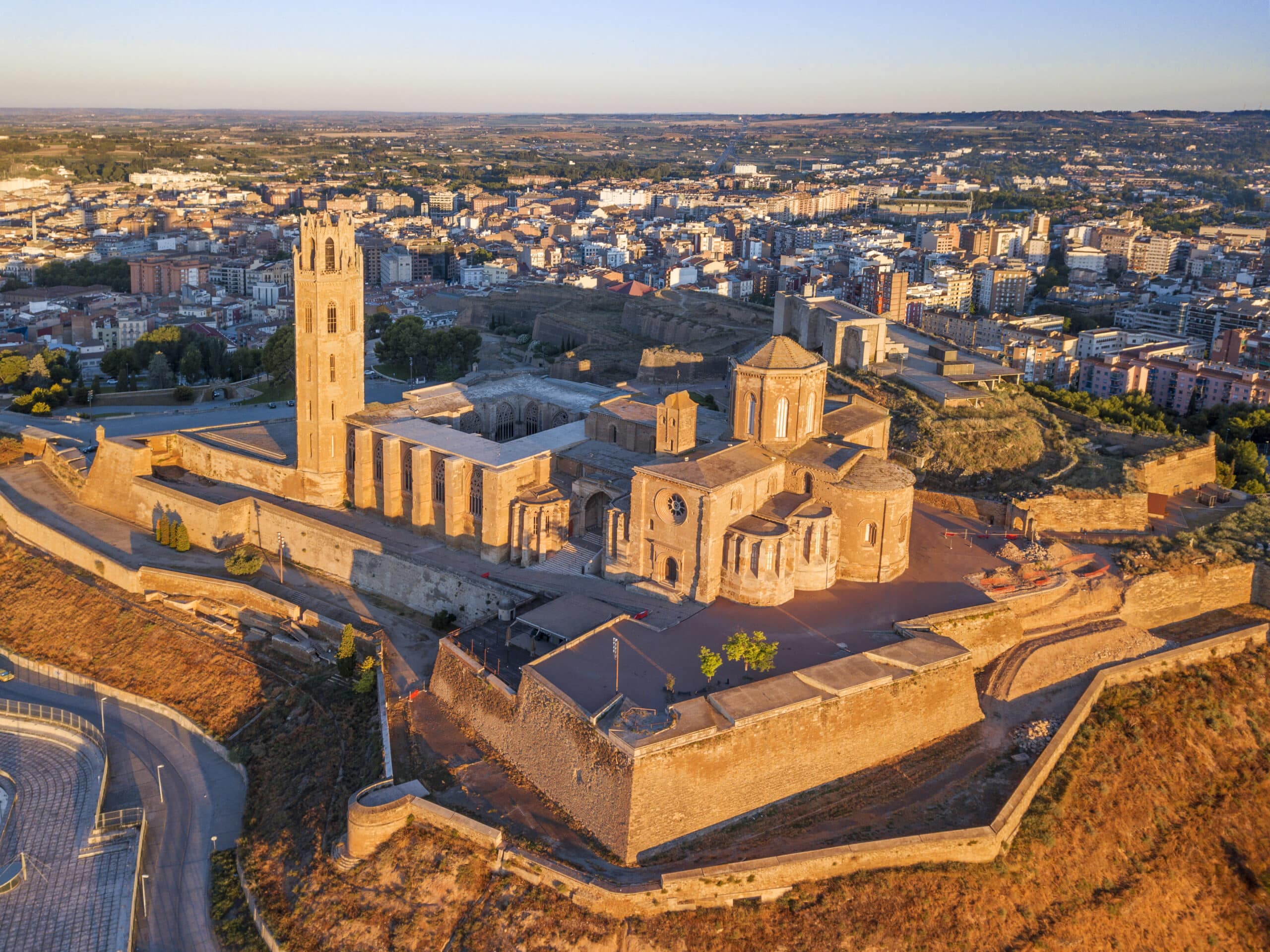 Vista aérea de La Seu Vella de Lleida. Segrià. @Sergi Reboredo