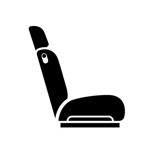 Icono del asiento de un coche
